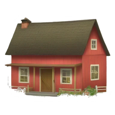 small farm house sticker