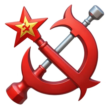 Hammer and sickle sticker