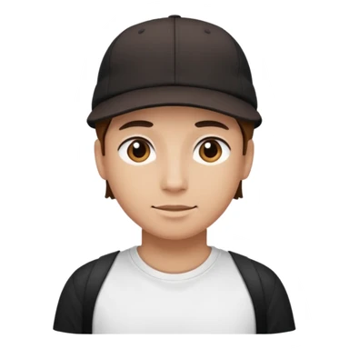 Creme un emoji con gorra hacia tras como cholo sticker