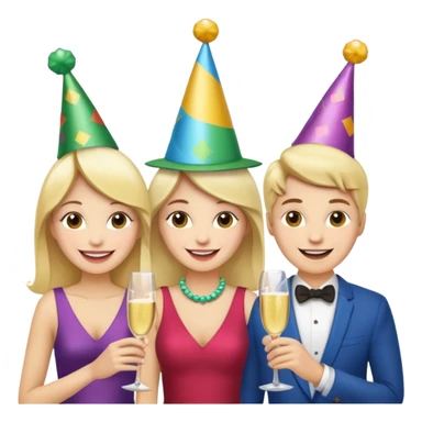 Un equipo de ventas celebrando un logro con un brindis. El fondo negro totalmente  sticker