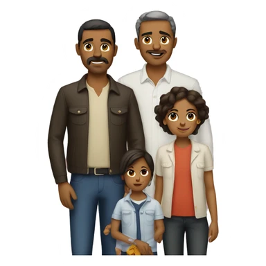 modern spanish family sticker