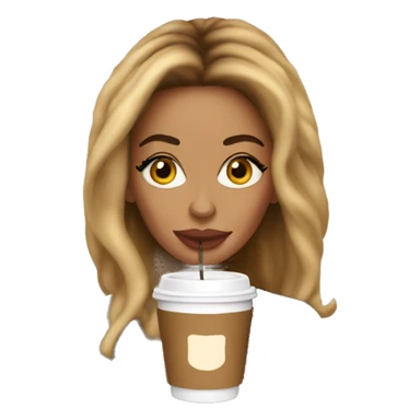 Beyoncé drinkin coffee sticker