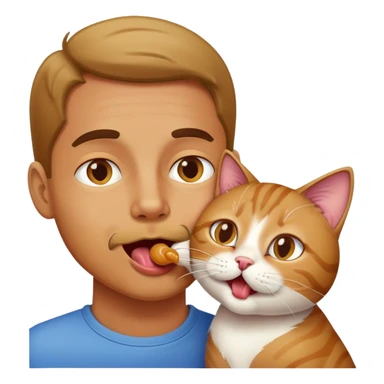 Hot guy licking a cat sticker