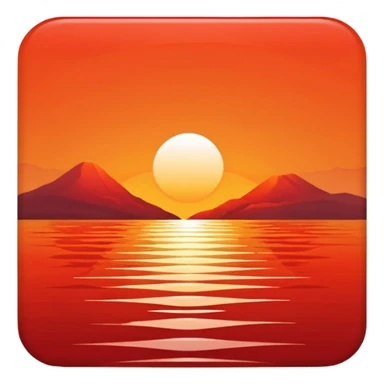 Sunset of the sea sticker