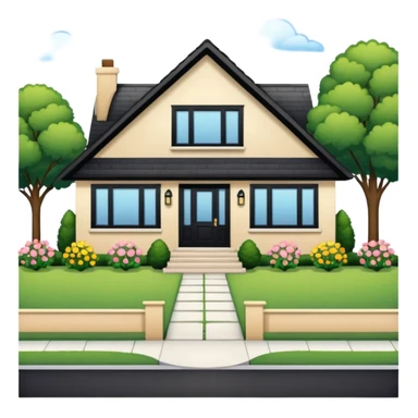 front yard house with no flowers garden and parking lot sticker