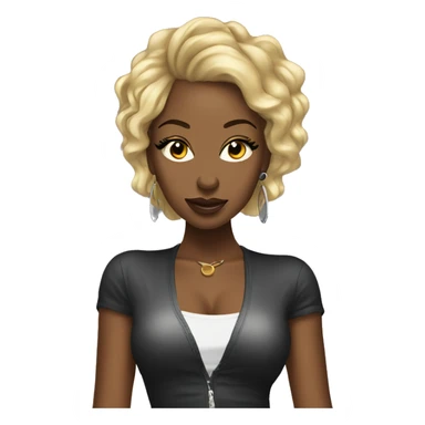 Soulful Deep House Female Pop Singer Diva Profile Pic sticker