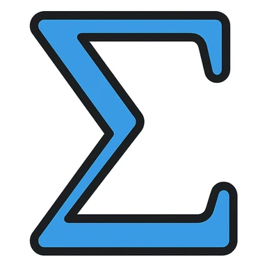 sigma symbol icon sticker