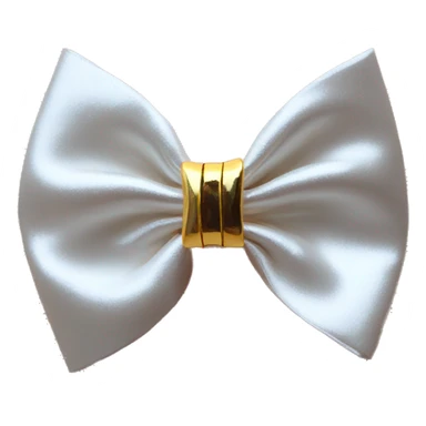 gold bow hair clip sticker