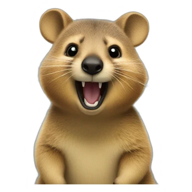 a quokka celebrating sticker