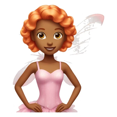 Beautiful ginger Barbie fairy sticker