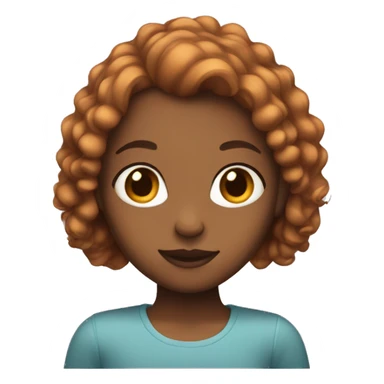 girl with brounette hair sticker