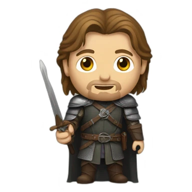 Boromir shows ok sign sticker
