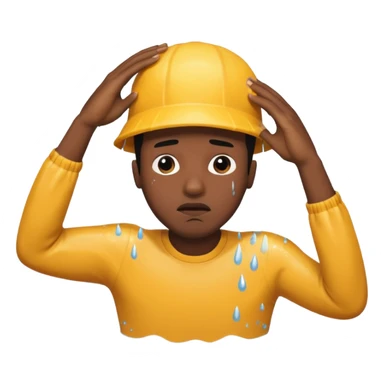 Black guy drowning  sticker