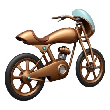 sci fi brown bike sticker