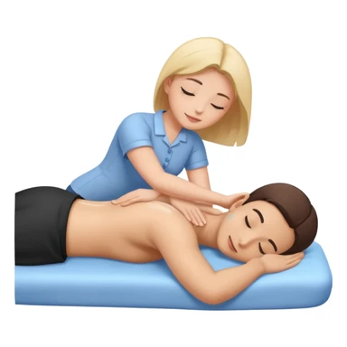 Masaje en la espalda  sticker