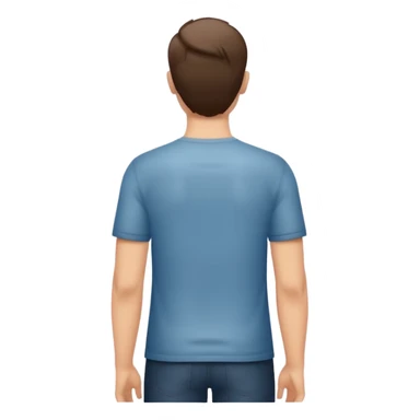 person standing ,view from the back, icon sticker