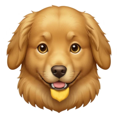 A realistic looking golden retriever. sticker