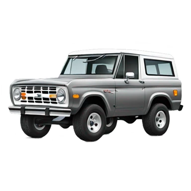 Grey ford bronco  sticker