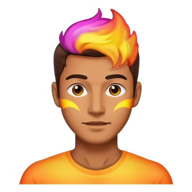 A man with aura sticker