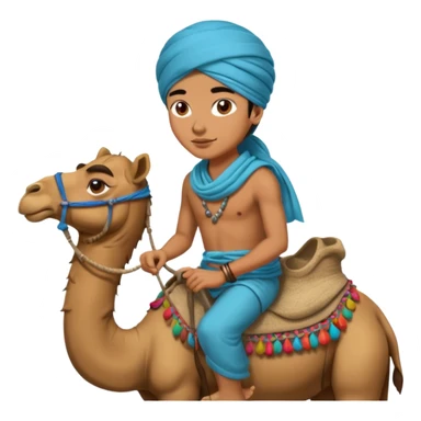 Desert Nomad Traveler with camel sticker