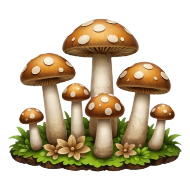 Mushroom Cluster sticker