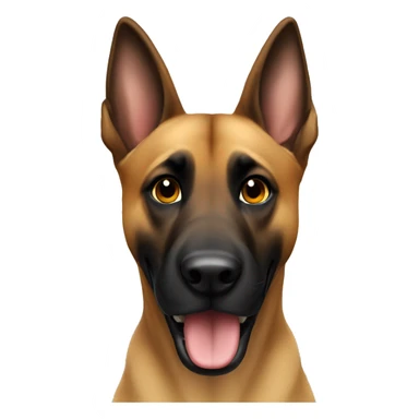 malinois say hello wit hand sticker