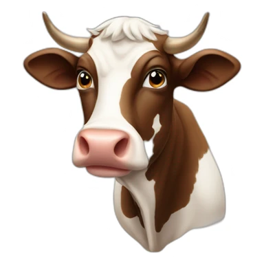 Salers cow sticker