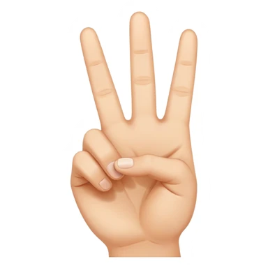 peace sign hand gesture sticker