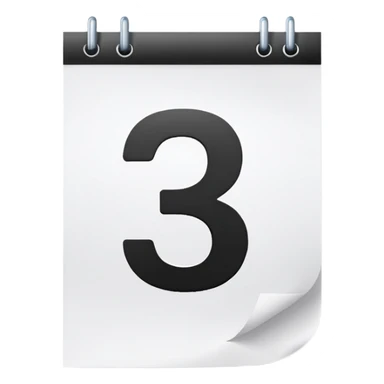 NUMERO EM UMA PAPEL COM ESCRITO DAY EM CIMA sticker