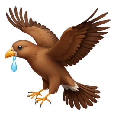 Oiseau qui fais caca en plein vol sticker