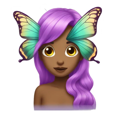 mermaid butterfly  sticker