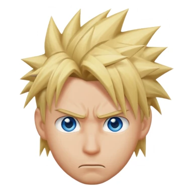 Cloud FF7 character emoji sticker