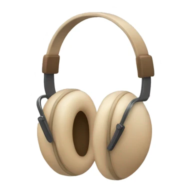 beige earmuffs sticker