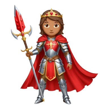 Renaissance princess knight on horse sticker