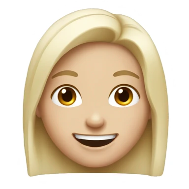 Giggling white girl sticker