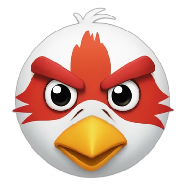 Angry bird in Japan sticker