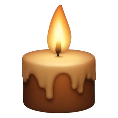 Brown candle sticker