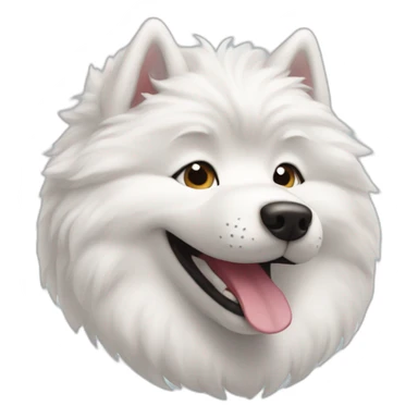 Samoyed smiling sticker