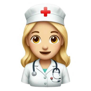 Cute nurse emoji sticker