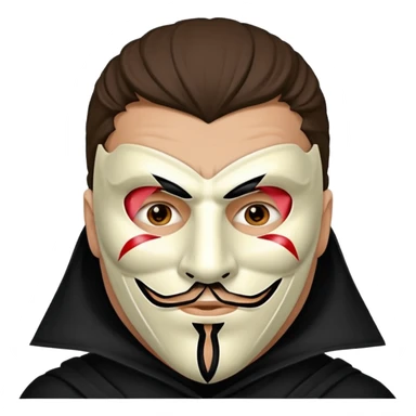 Vendetta man with mask sticker