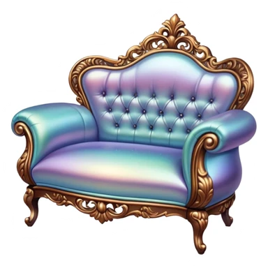 victorian iridescent furniture sticker