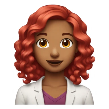 Cherry cola hair girl sticker