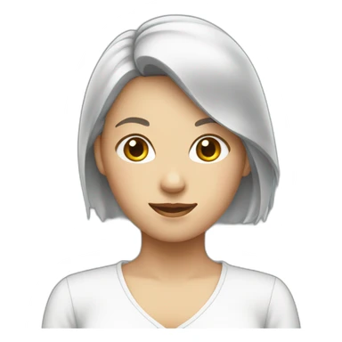 Woman with help clothes (white blouse) sticker