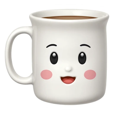 cute mug simplepattern sticker