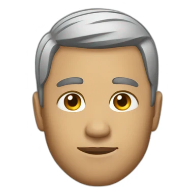 Man with short modern hair side look sticker