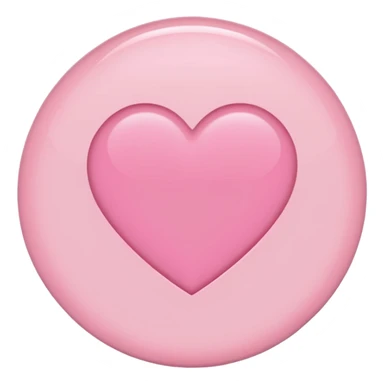 "Plain light pink circle emoji. No heart, face, or icons. Match the Notion pink heart (🩷) color and subtle gloss." sticker