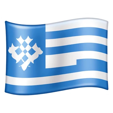Bavarian flag waving sticker