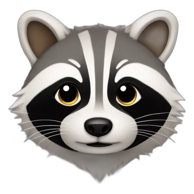 bedtime racoon sticker