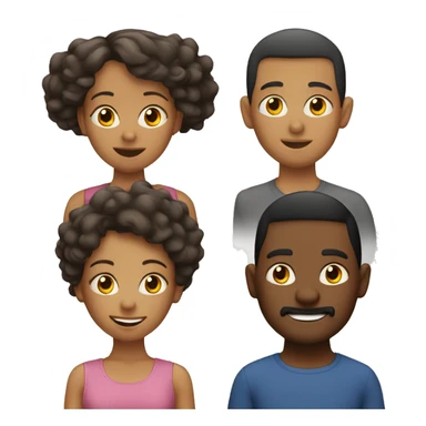 Familia de 3 sticker