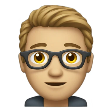 A person programming  sticker